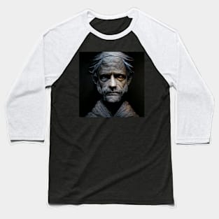 Dark Aristotle Portrait Baseball T-Shirt